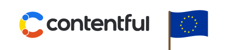 Het logo van Contentful, een Europees bedrijf met hun hoofdkantoor in Berlijn, Duistland.