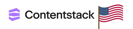 Het logo van Contentstack, een Amerikaans bedrijf met hun hoofdkantoor in San Fransisco, Verenigde Staten.