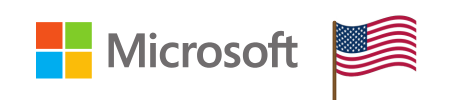 Het logo van microsoft, een Amerikaans bedrijf met hun hoofdkantoor in Redmont, Washington.