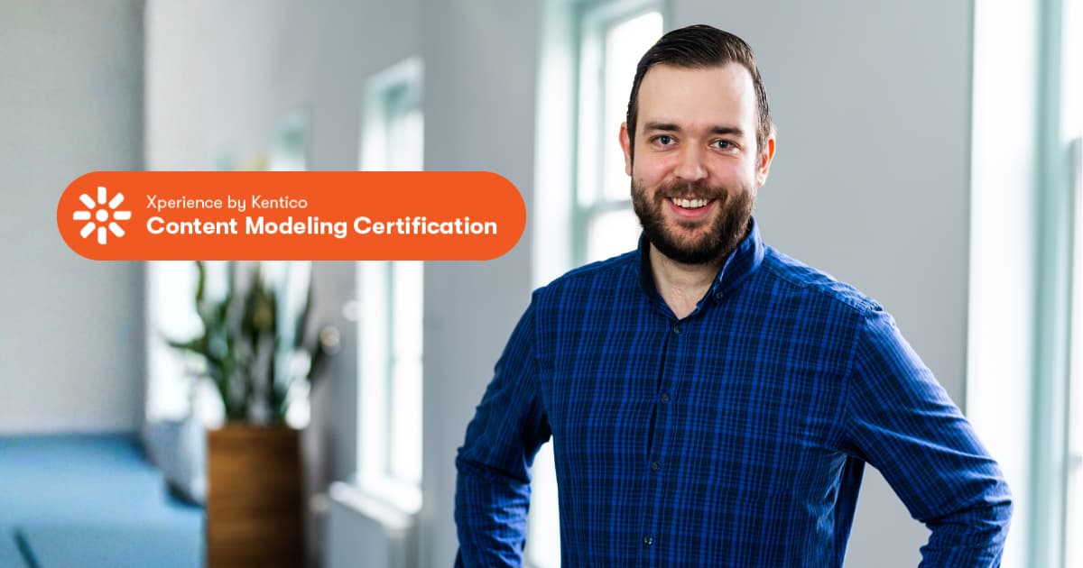 Patrick Lobregt is gecertificeerd Kentico Content Modeler.