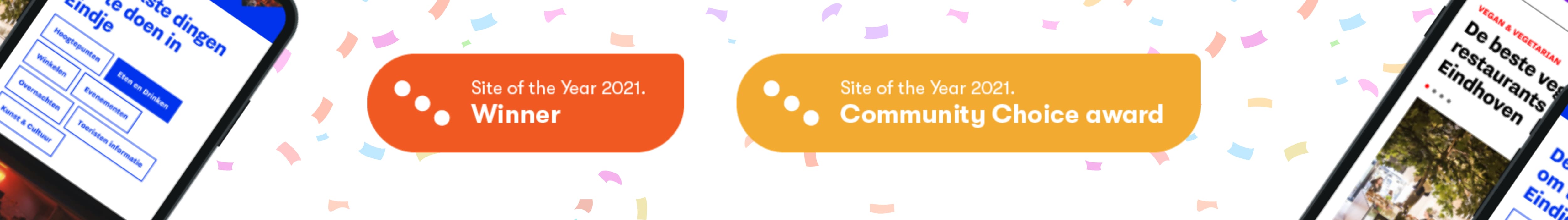 Eindhoven wint de Kentico Site of the Year 2021 en Community Choice Award 2021.