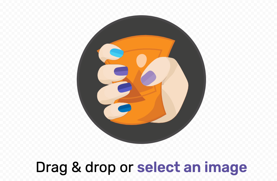 Screenshot of the Squoosh web app: Drag and drop or select an image